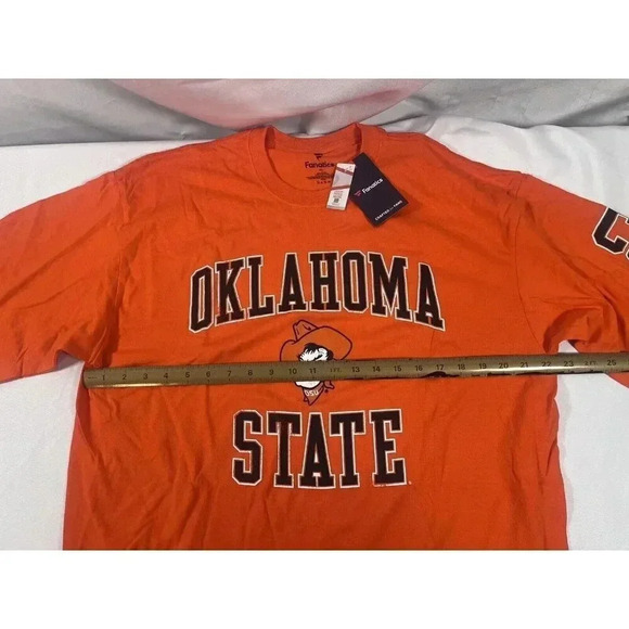 Men's XL Fanatics Orange Oklahoma State Cowboys Long Sleeve T-Shirt NWT - Picture 5 of 6